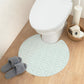 拭けるトイレマット サークルタイプ 60cm×56cm エレガントアラベスク/ミント