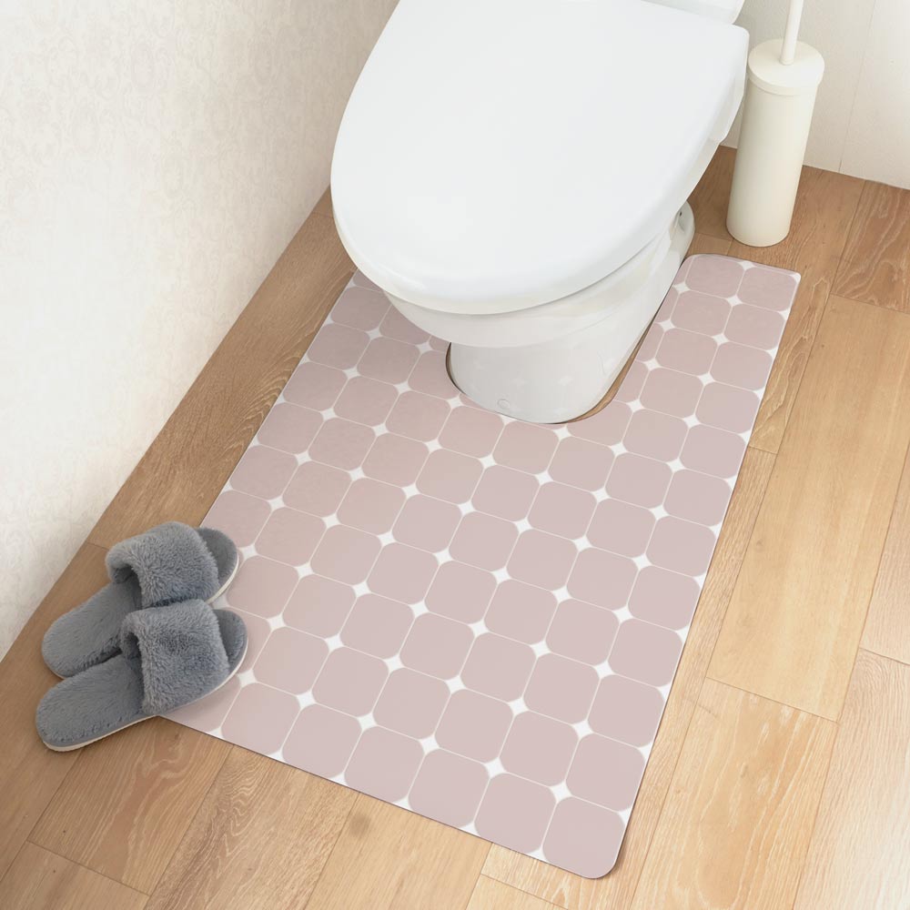 拭けるトイレマット ロングタイプ 60cm×91cm ランジェタイル/ルルベ