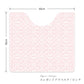 拭けるトイレマット スクエアタイプ 60cm×56cm エレガントアラベスク/ピンク