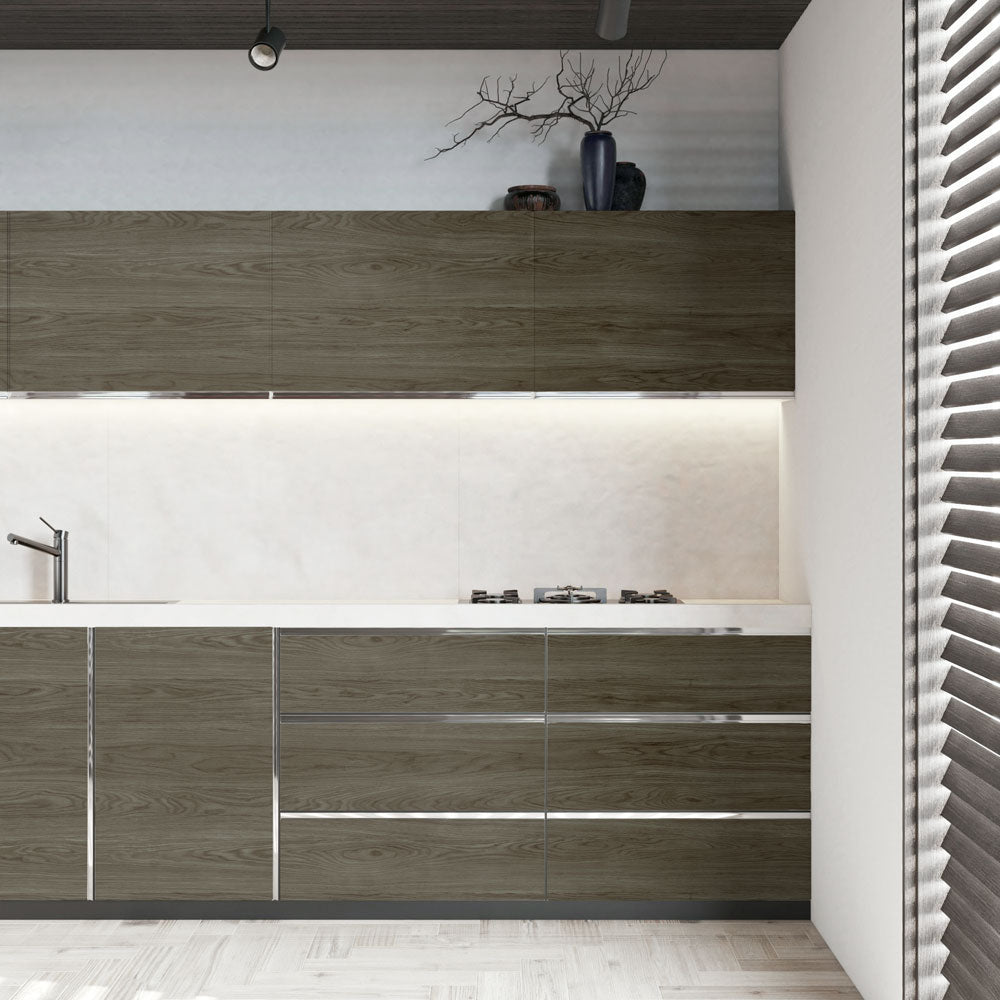 貼ってはがせる シール壁紙 「Hatte me! (ハッテミー)」 リメイクシート ウッド 板目  (65cm×1mサイズ)  TMGG-04 / グレージュ/Dark