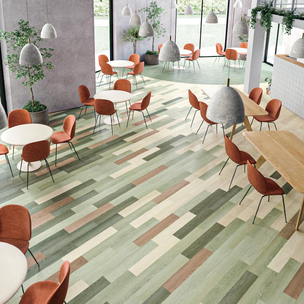 フロアタイル サンゲツ ウッド スピンオーク 【1ケース(24枚入)単位で販売】 WD-2039-W