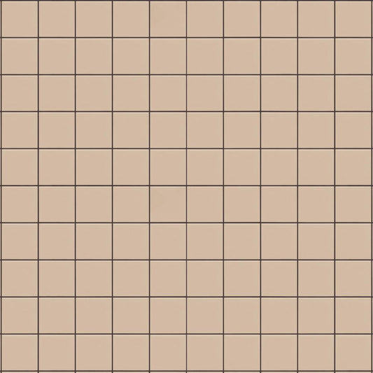 【サンプル】貼ってはがせる シール壁紙 「Hatte me! （ハッテミー）」 リメイクシート WALLN カラースクエアタイル CSQT-06 / ベージュ
