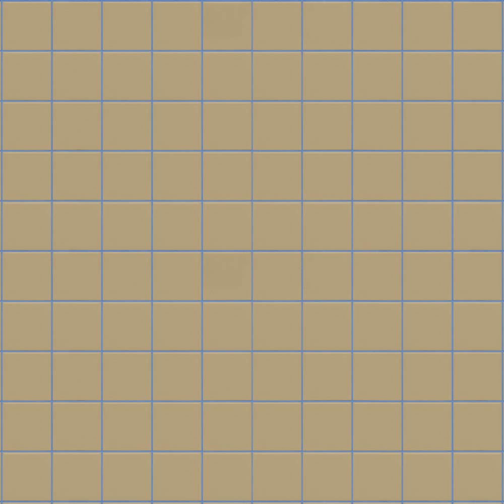 【サンプル】貼ってはがせる シール壁紙 「Hatte me! （ハッテミー）」 リメイクシート WALLN カラースクエアタイル CSQT-15 / グレージュ×ブルー