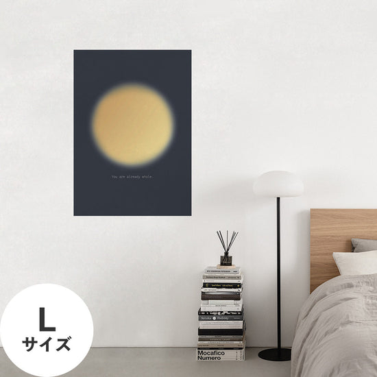 Hattan Art Poster ハッタンアートポスター WALLN Moonシリーズ 満月 / Lサイズ（64cm×90cm）