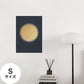 Hattan Art Poster ハッタンアートポスター WALLN Moonシリーズ 満月 / Sサイズ（32cm×45cm）