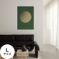 Hattan Art Poster ハッタンアートポスター WALLN Moonシリーズ 木漏れ月 / Lサイズ（64cm×90cm）
