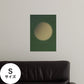 Hattan Art Poster ハッタンアートポスター WALLN Moonシリーズ 木漏れ月 / Sサイズ（32cm×45cm）