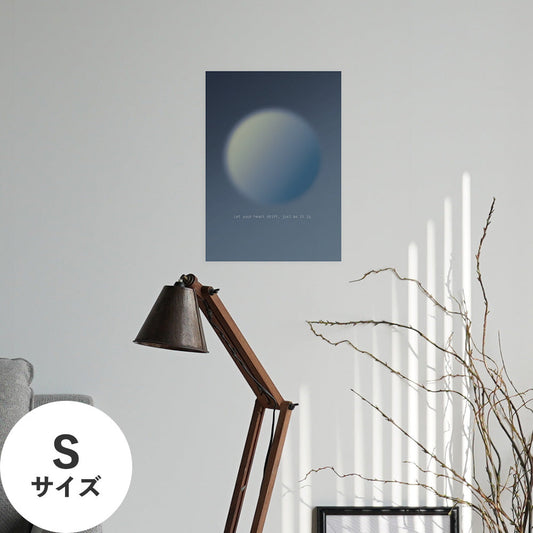 Hattan Art Poster ハッタンアートポスター WALLN Moonシリーズ 月光海 / Sサイズ（32cm×45cm）