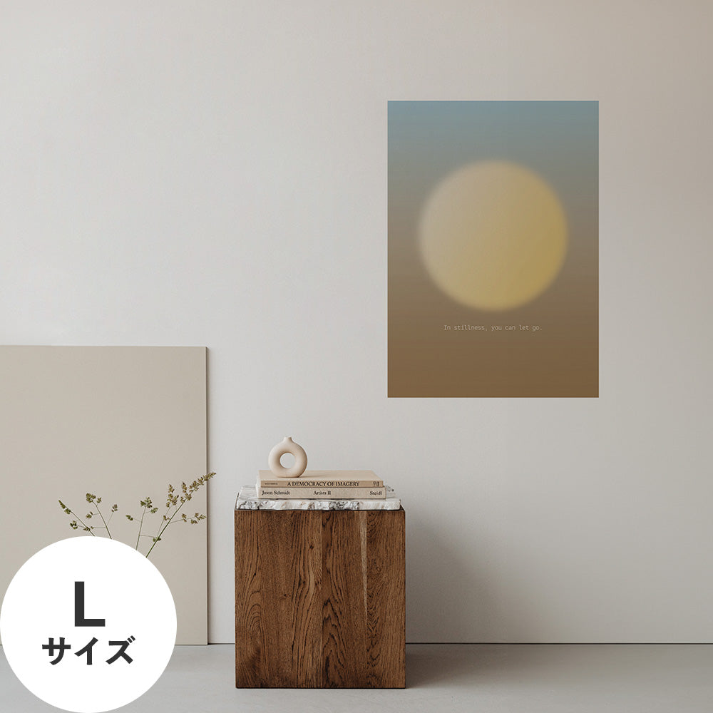 Hattan Art Poster ハッタンアートポスター WALLN Moonシリーズ 砂月 / Lサイズ（64cm×90cm）