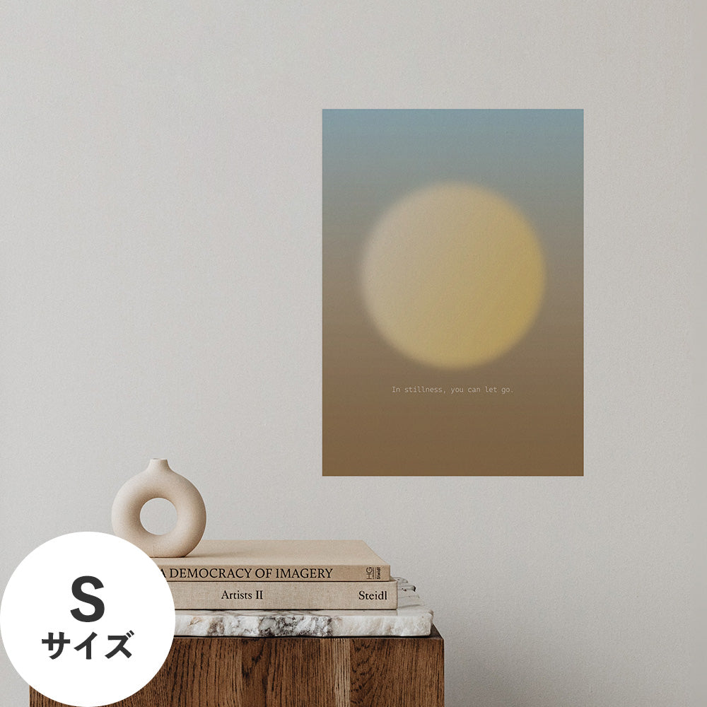 Hattan Art Poster ハッタンアートポスター WALLN Moonシリーズ 砂月 / Sサイズ（32cm×45cm）