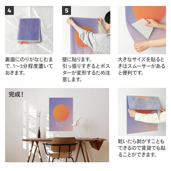 貼り方