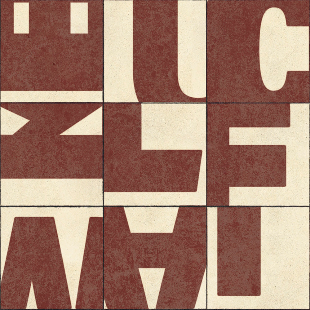 はがせる壁紙 シールタイプ WALLN レターブロック (49cm×2.5mサイズ) TKH-LB01