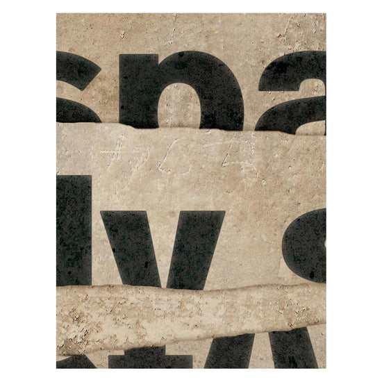 【サンプル】はがせるミューラル壁紙 のりなし WALLN レイヤードタイポグラフィ NKH-LT01 サンドベージュ