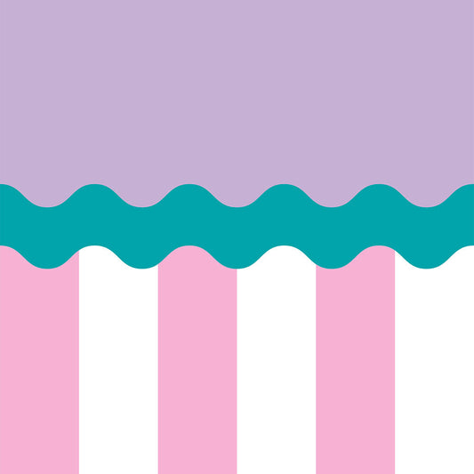 【サンプル】はがせる壁紙 のりなしタイプ What's poppin? ジェリーストライプ グミパレード（ウェーブ）