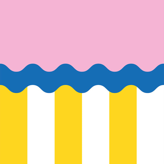 はがせる壁紙 シールタイプ What's poppin? ジェリーストライプ シュガーショック（ウェーブ）