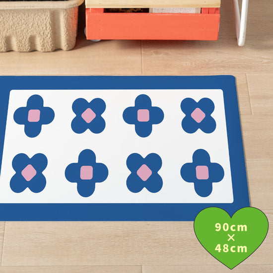 拭けるキッチンマット 「Sheete me ! (シーテミー)」 48cm×90cm BLOOM DAYS ブルーバイブス What's poppin?