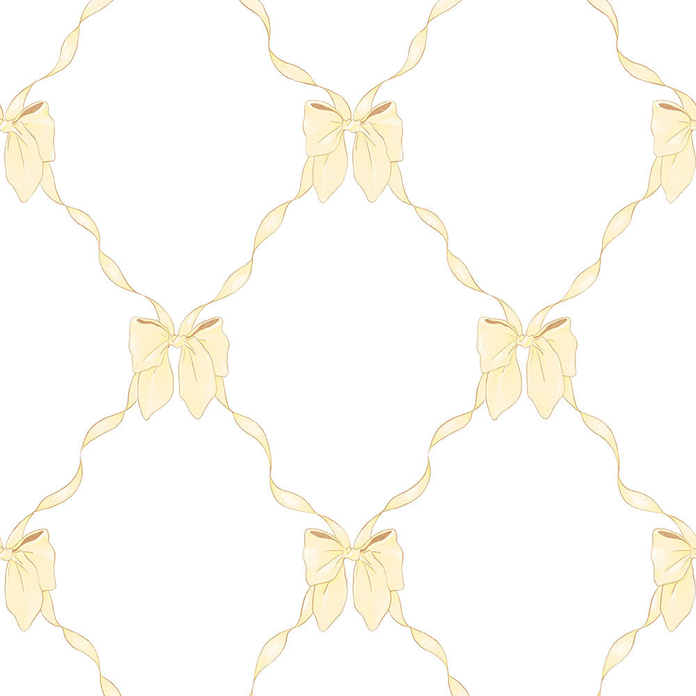 はがせる壁紙 のりなしタイプ What's poppin? ルルリボン (49cm×2.5mサイズ) ハニーシトロン