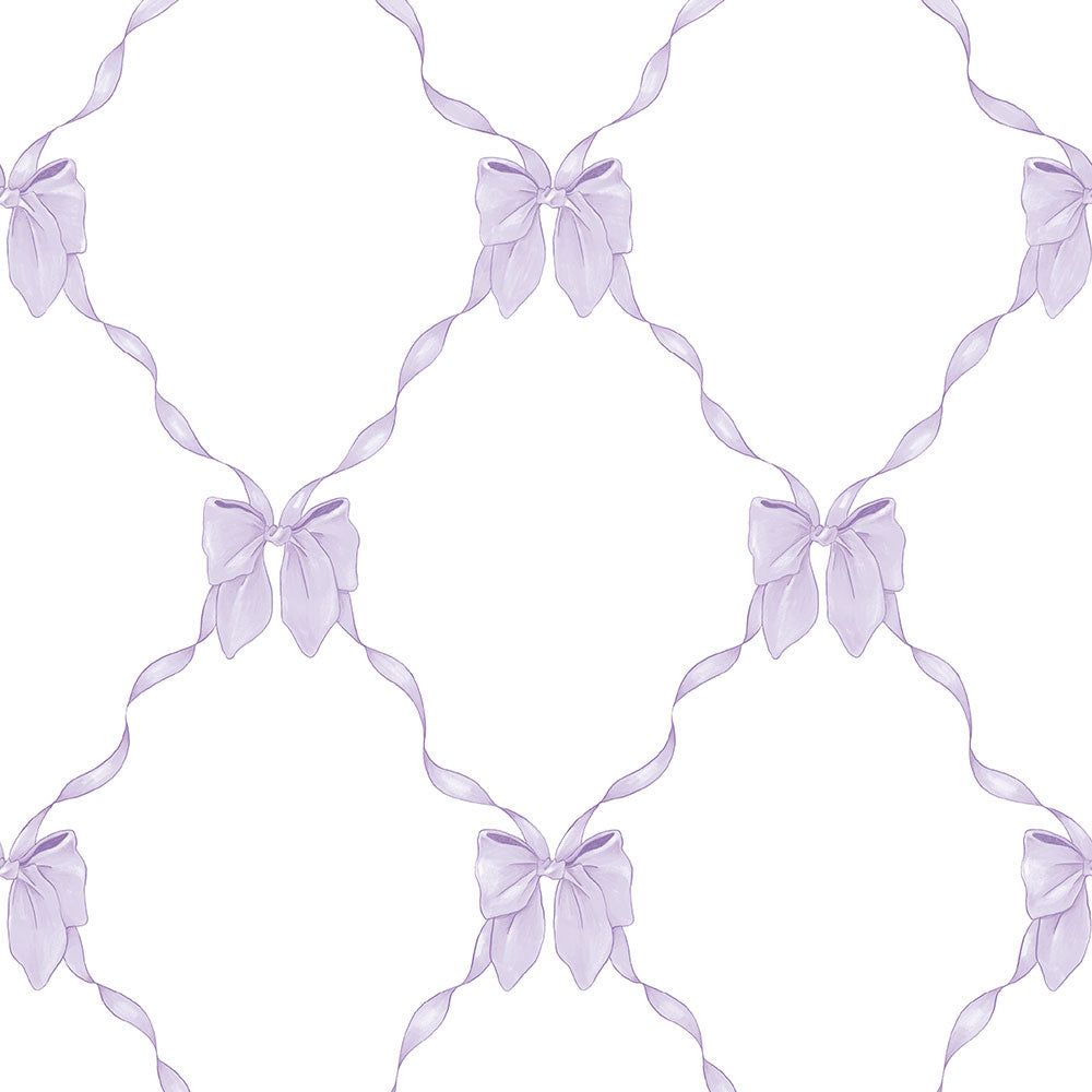 【サンプル】はがせる壁紙 のりなしタイプ What's poppin? ルルリボン ミスティパープル