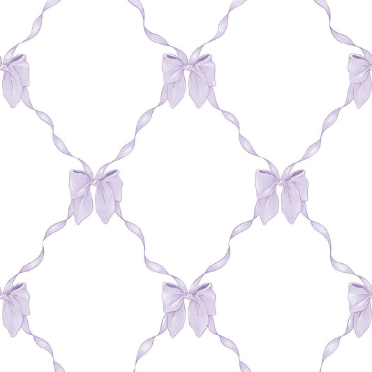 【サンプル】はがせる壁紙 のりなしタイプ What's poppin? ルルリボン ミスティパープル