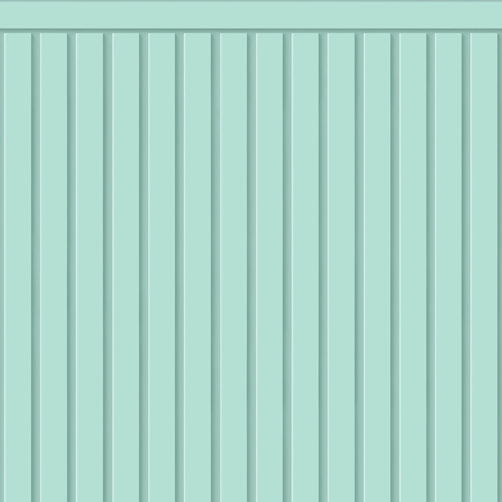 はがせる壁紙 シールタイプ What's poppin? ローワーウォールシート Lower wall sheet カラースラットウォール　ペールミント　TWP-LWC06