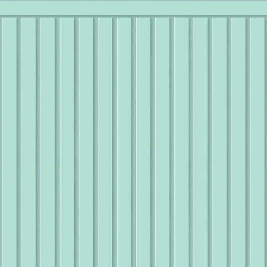 【サンプル】はがせる壁紙 シールタイプ What's poppin? ローワーウォールシート Lower wall sheet カラースラットウォール　ペールミント　TWP-LWC06