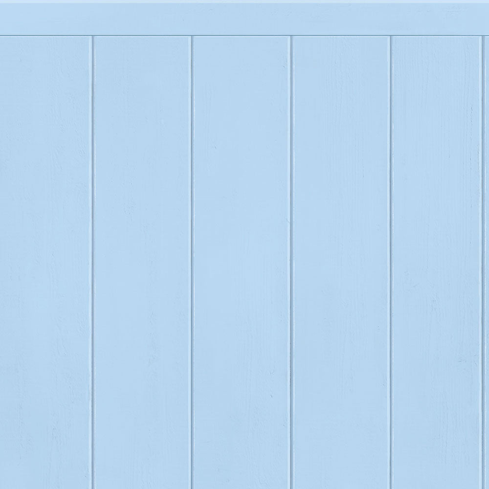 【サンプル】はがせる壁紙 シールタイプ What's poppin? ローワーウォールシート Lower wall sheet カラーウッドパネル　ミストブルー　TWP-LWW05