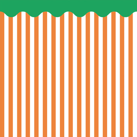 【サンプル】はがせる壁紙 シールタイプ What's poppin? ローワーウォールシート Lower wall sheet ストライプカーニバル　ピクニックサラダ　TWP-LWS08