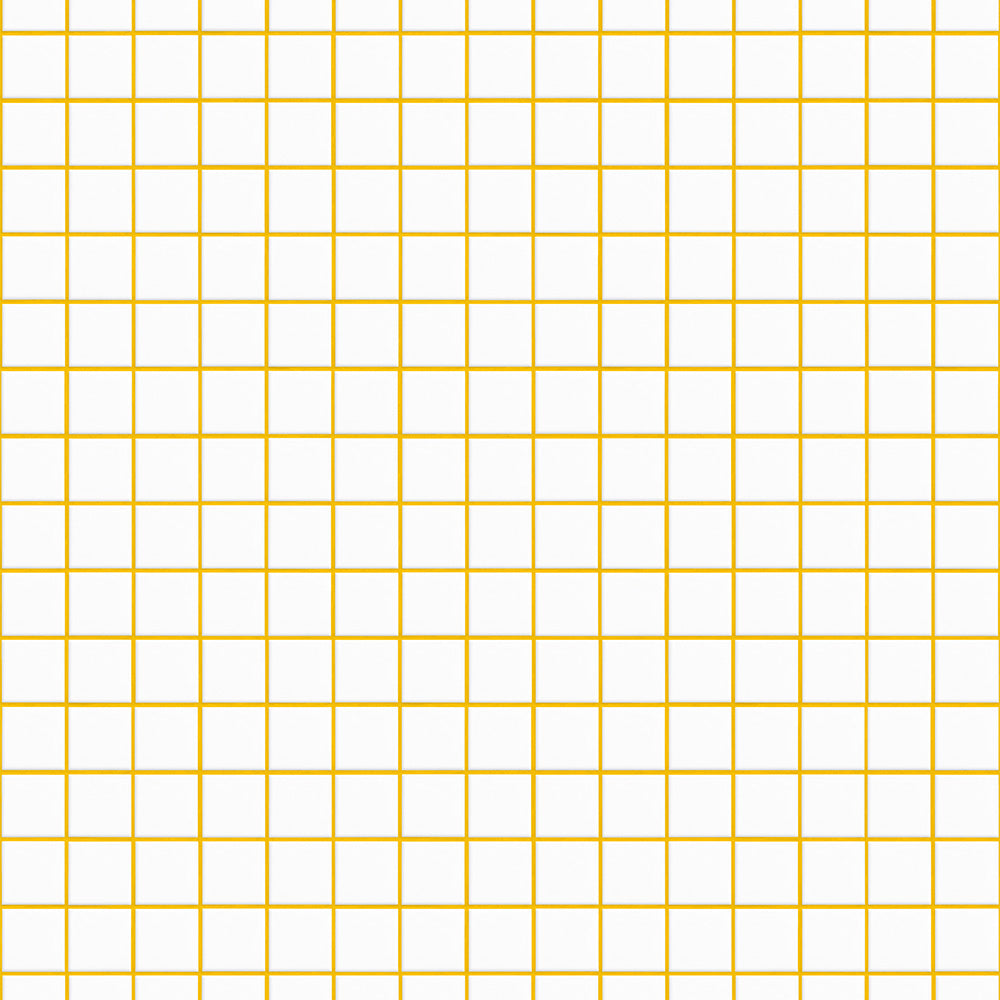 【サンプル】はがせる壁紙 のりなしタイプ What's poppin? ミニスクエアタイル カラージョイント レモンキャンディ