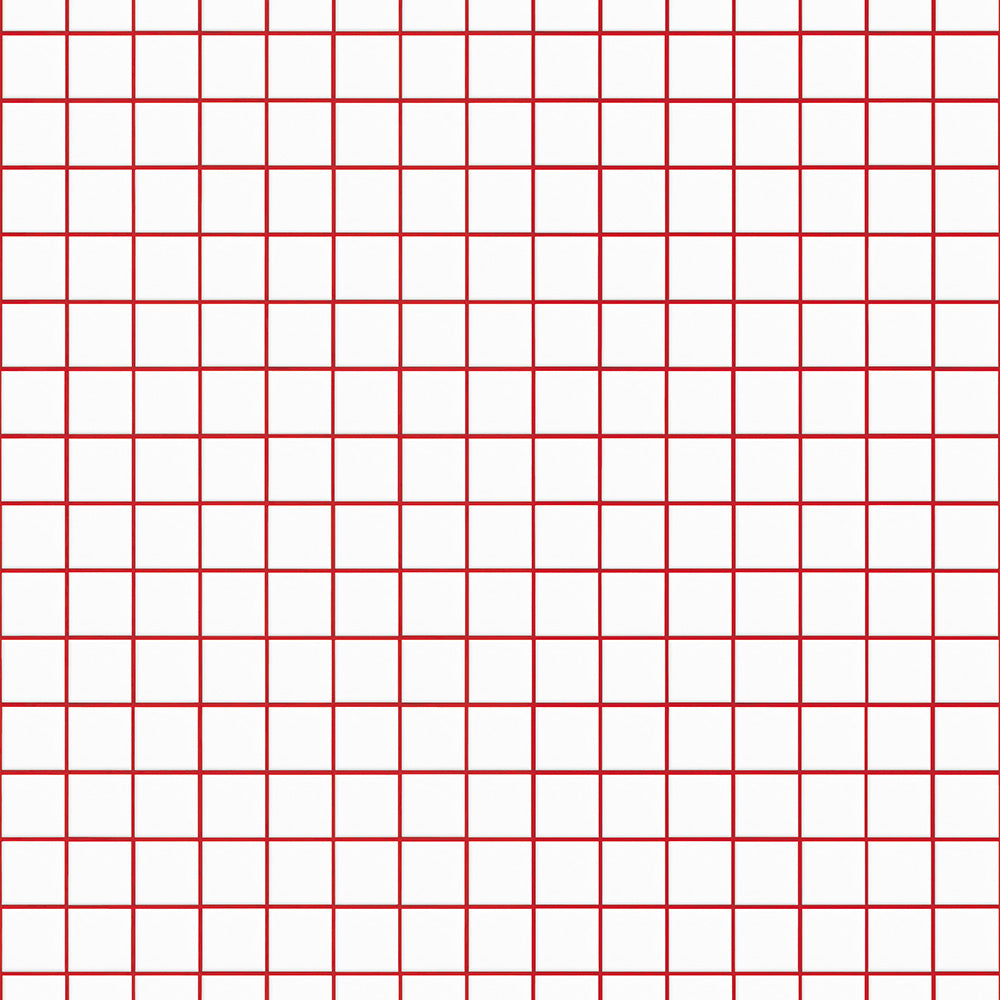 はがせる壁紙 シールタイプ What's poppin? ミニスクエアタイル カラージョイント (49cm×2.5mサイズ) カーニバルチェリー