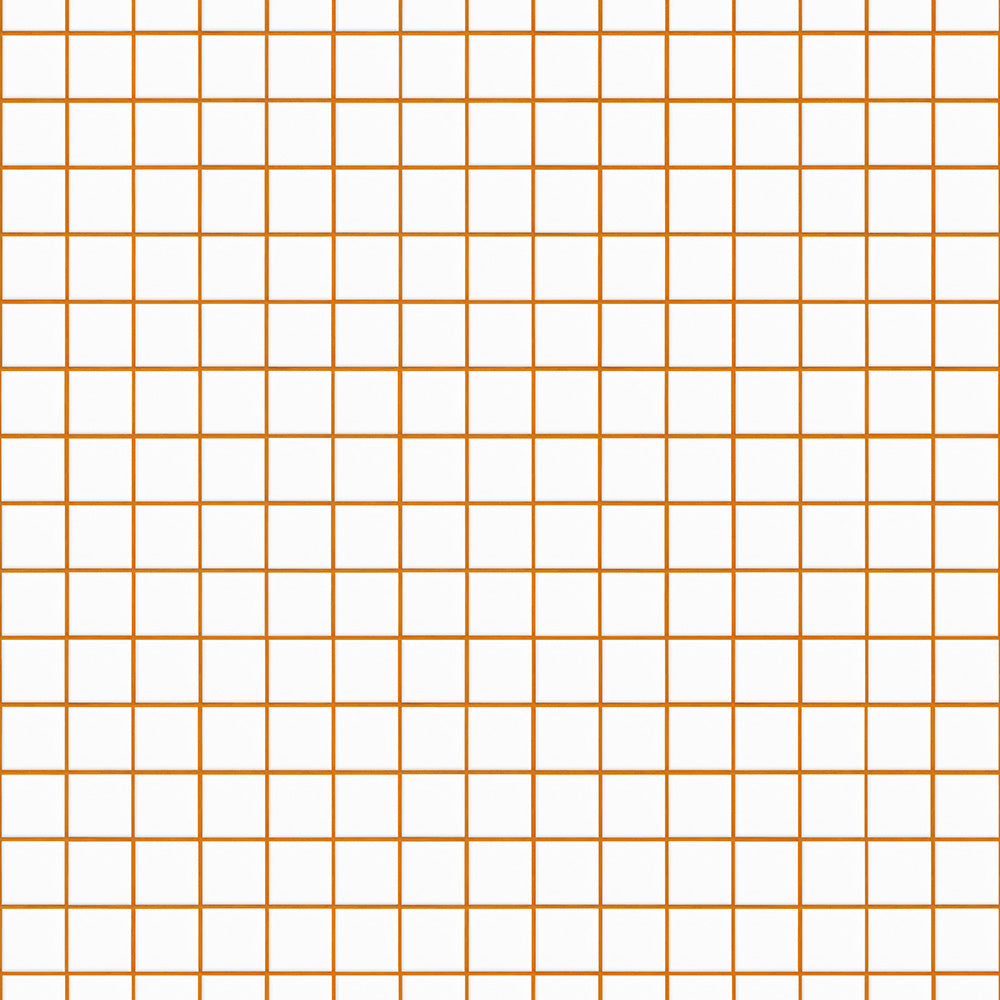 【サンプル】はがせる壁紙 のりなしタイプ What's poppin? ミニスクエアタイル カラージョイント キャロットポップ