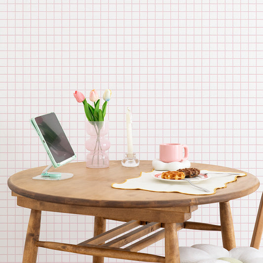 はがせる壁紙 のりなしタイプ What's poppin? ミニスクエアタイル カラージョイント (49cm×3mサイズ) コットンベリー