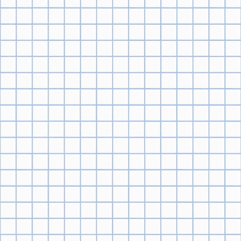 はがせる壁紙 のりなしタイプ What's poppin? ミニスクエアタイル カラージョイント (49cm×2.5mサイズ) アイスドロップ