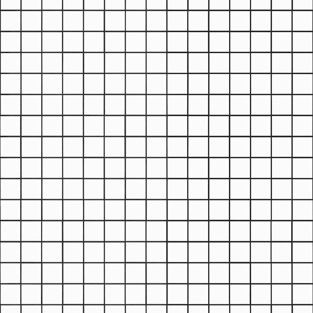 はがせる壁紙 のりなしタイプ What's poppin? ミニスクエアタイル カラージョイント (49cm×3mサイズ) モノクロチップ