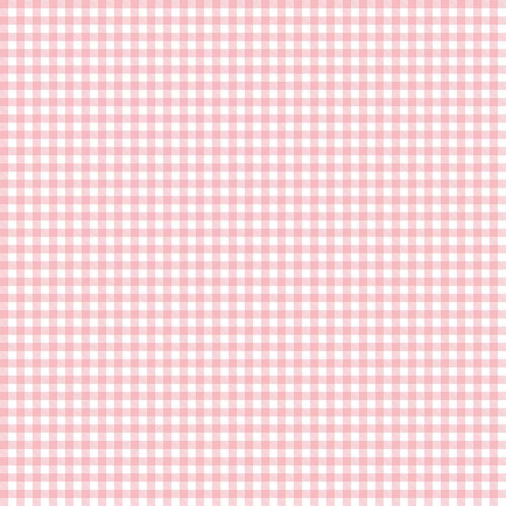 【サンプル】はがせる壁紙 のりなしタイプ What's poppin? ピクニックギンガム ストロベリーボンボン