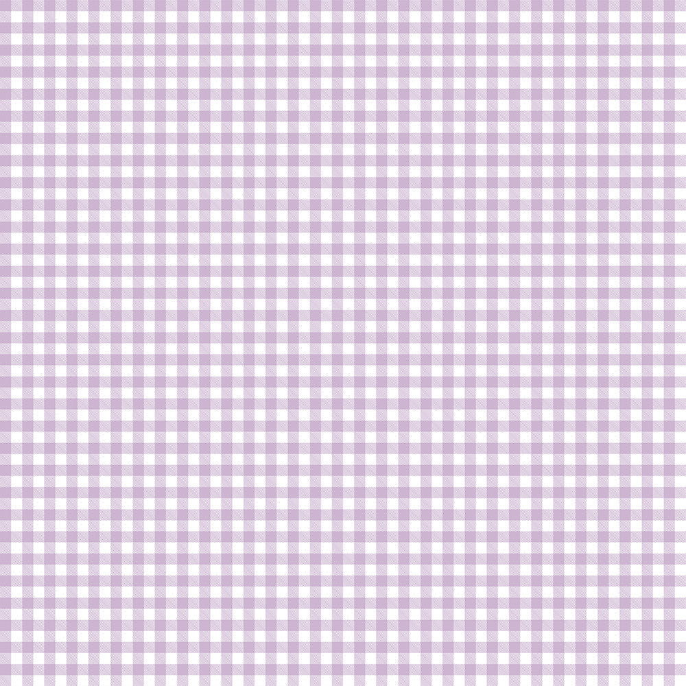 はがせる壁紙 シールタイプ What's poppin? ピクニックギンガム (49cm×2.5mサイズ) キャンディライラック