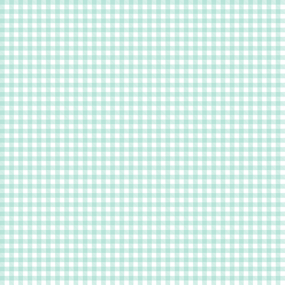 【サンプル】はがせる壁紙 のりなしタイプ What's poppin? ピクニックギンガム ミントブリーズ
