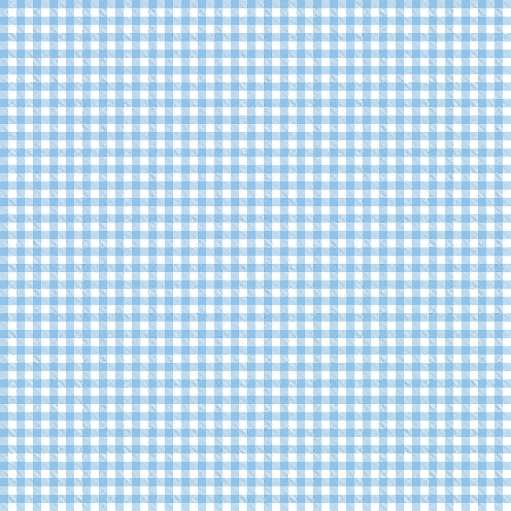 はがせる壁紙 シールタイプ What's poppin? ピクニックギンガム (49cm×3mサイズ) ブルースカッシュ