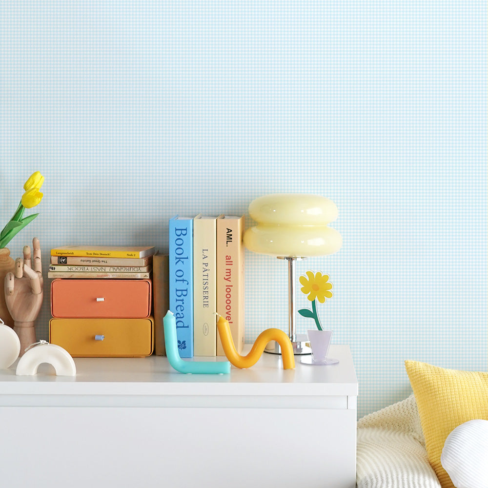 はがせる壁紙 のりなしタイプ What's poppin? ピンクニックギンガムmini (49cm×3mサイズ) ドリームソーダ