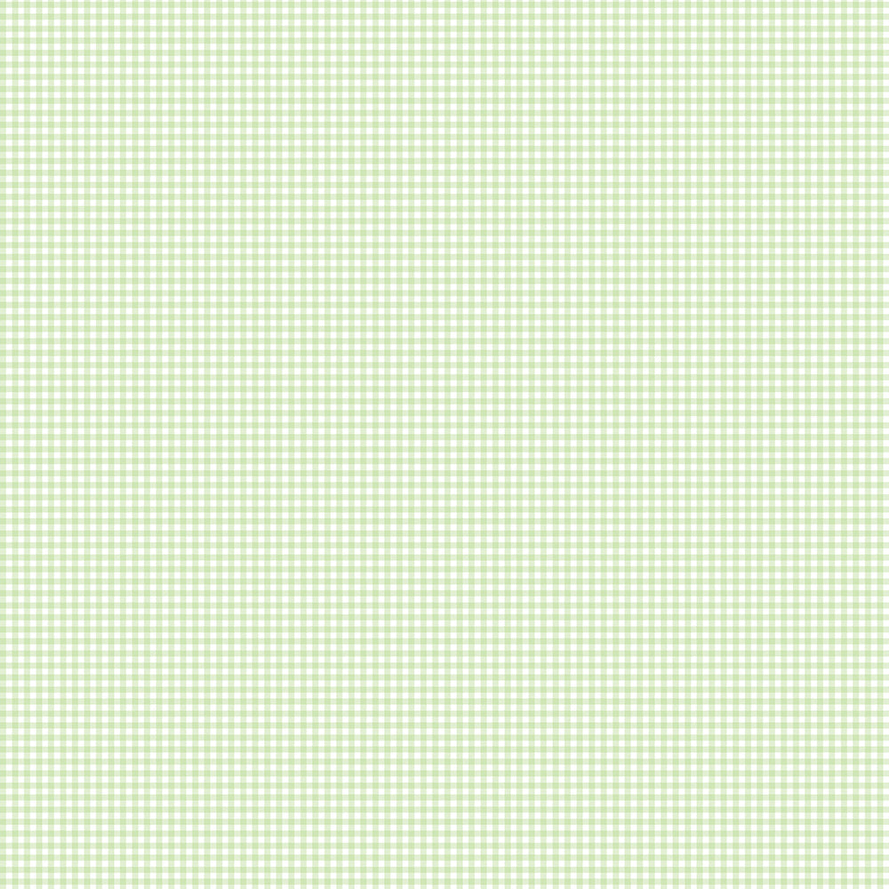 【サンプル】はがせる壁紙 のりなしタイプ What's poppin? ピンクニックギンガムmini グリーンウィンク