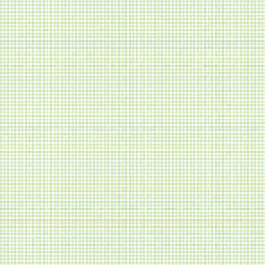 【サンプル】はがせる壁紙 のりなしタイプ What's poppin? ピンクニックギンガムmini グリーンウィンク