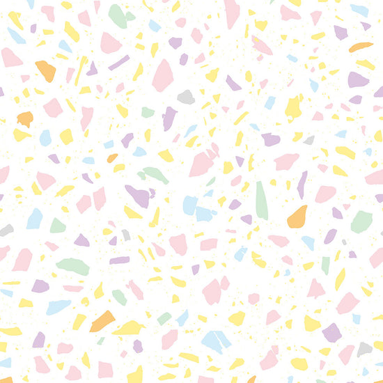 貼りやすいフリース壁紙 のりなしタイプ What's poppin? POPPIN’ TERRAZZO ペールミックス