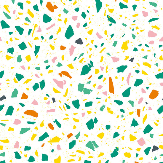 貼りやすいフリース壁紙 のりなしタイプ What's poppin? POPPIN’ TERRAZZO ミックスベジタブル