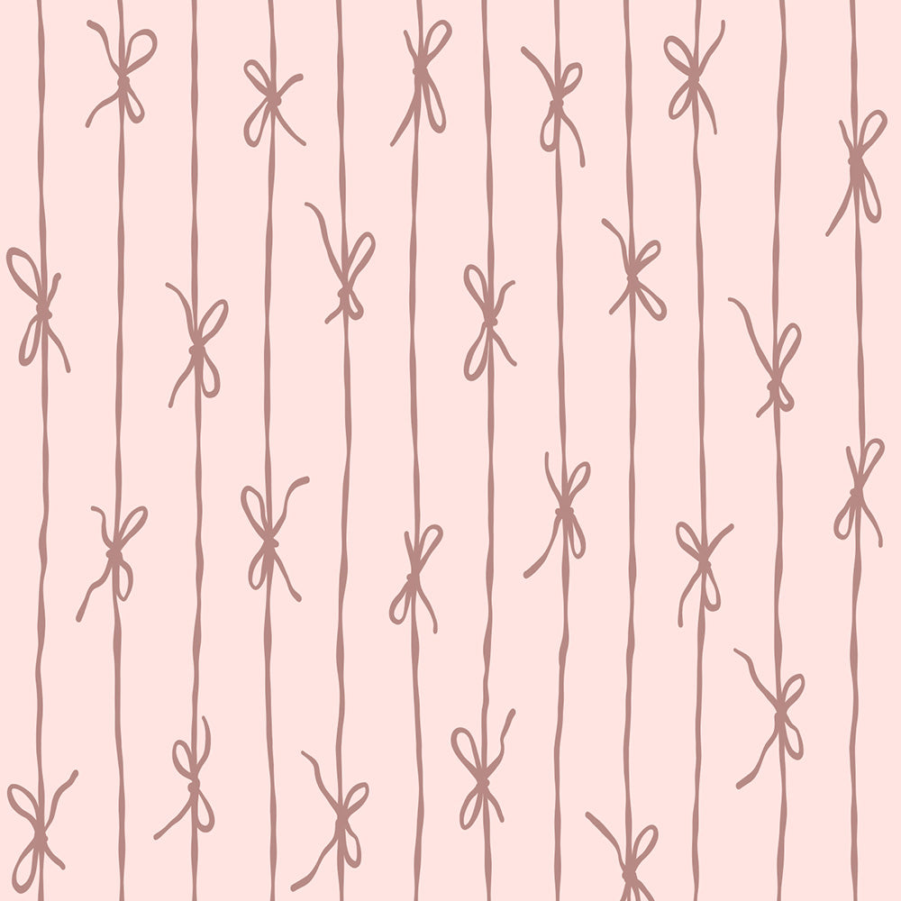 【サンプル】はがせる壁紙 のりなしタイプ What's poppin? リボンストライプ カラフル チョコベリー