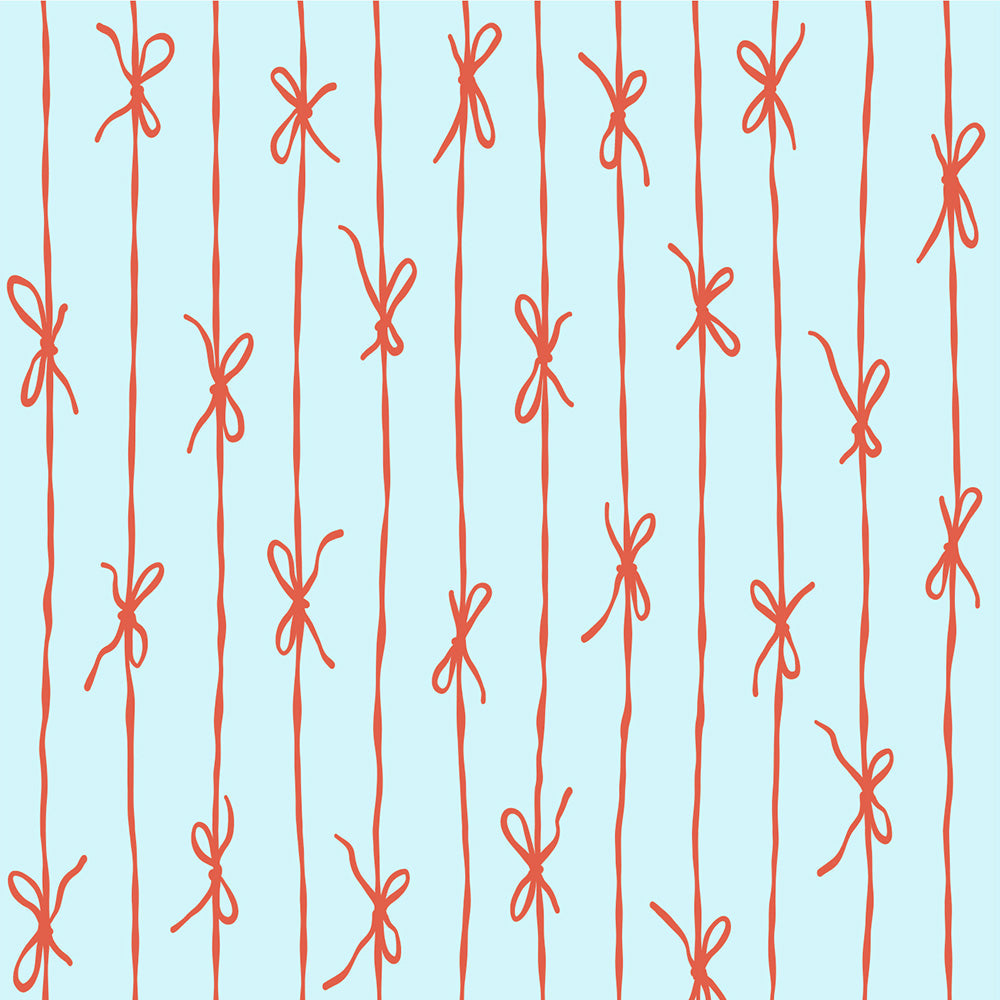 はがせる壁紙 のりなしタイプ What's poppin? リボンストライプ カラフル (49cm×3mサイズ) ピンキースウィール