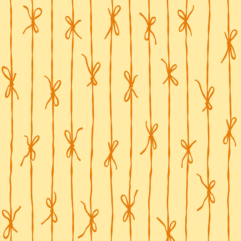 はがせる壁紙 シールタイプ What's poppin? リボンストライプ カラフル (49cm×2.5mサイズ) マンゴーパフェ