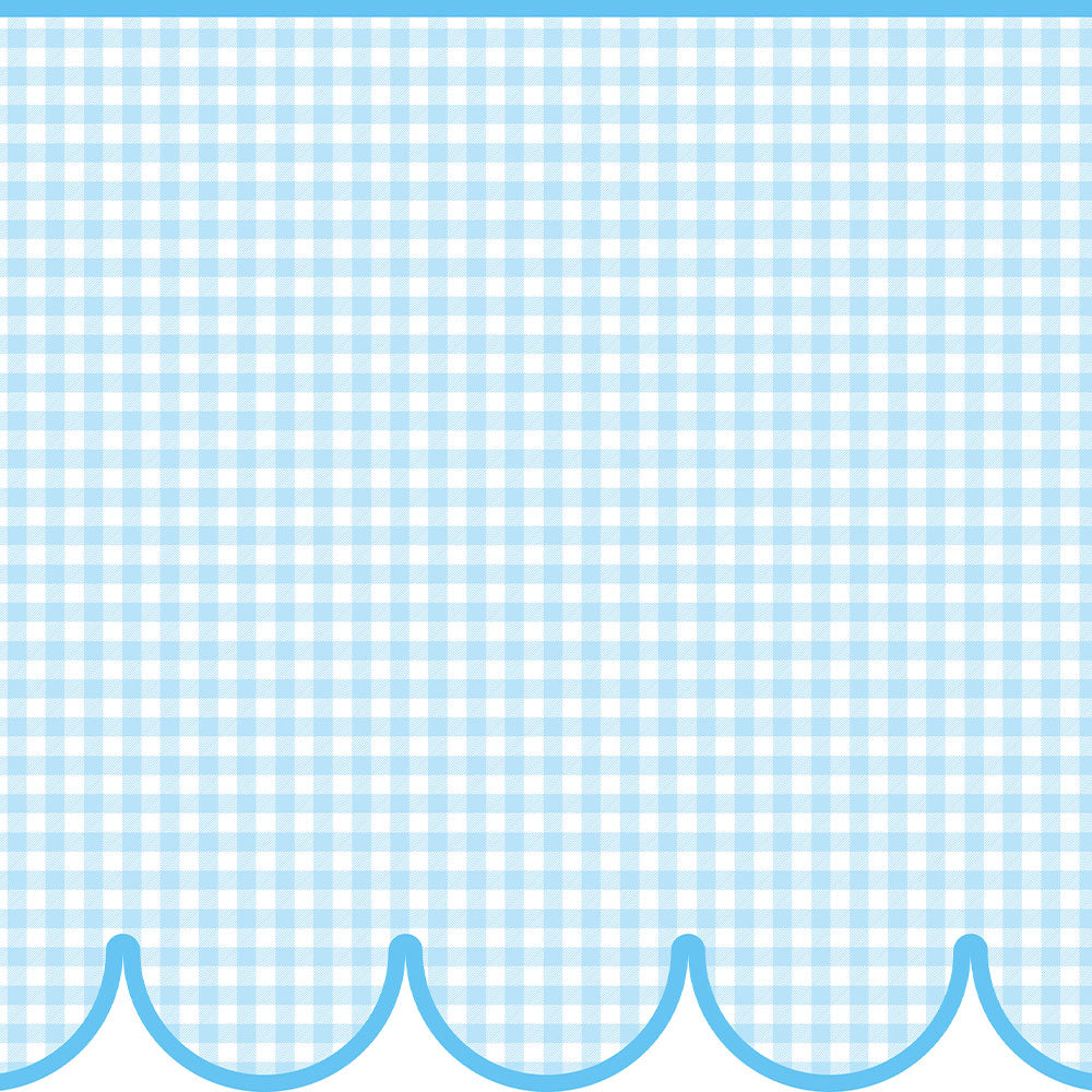 【サンプル】はがせるトリムシール リムタス Bold What's poppin? ギンガムスカラップ TWP-RTGS04 ソーダフロート