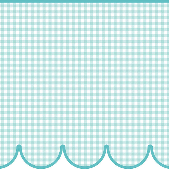 【サンプル】はがせるトリムシール リムタス Bold What's poppin? ギンガムスカラップ TWP-RTGS05 あおりんごソーダ