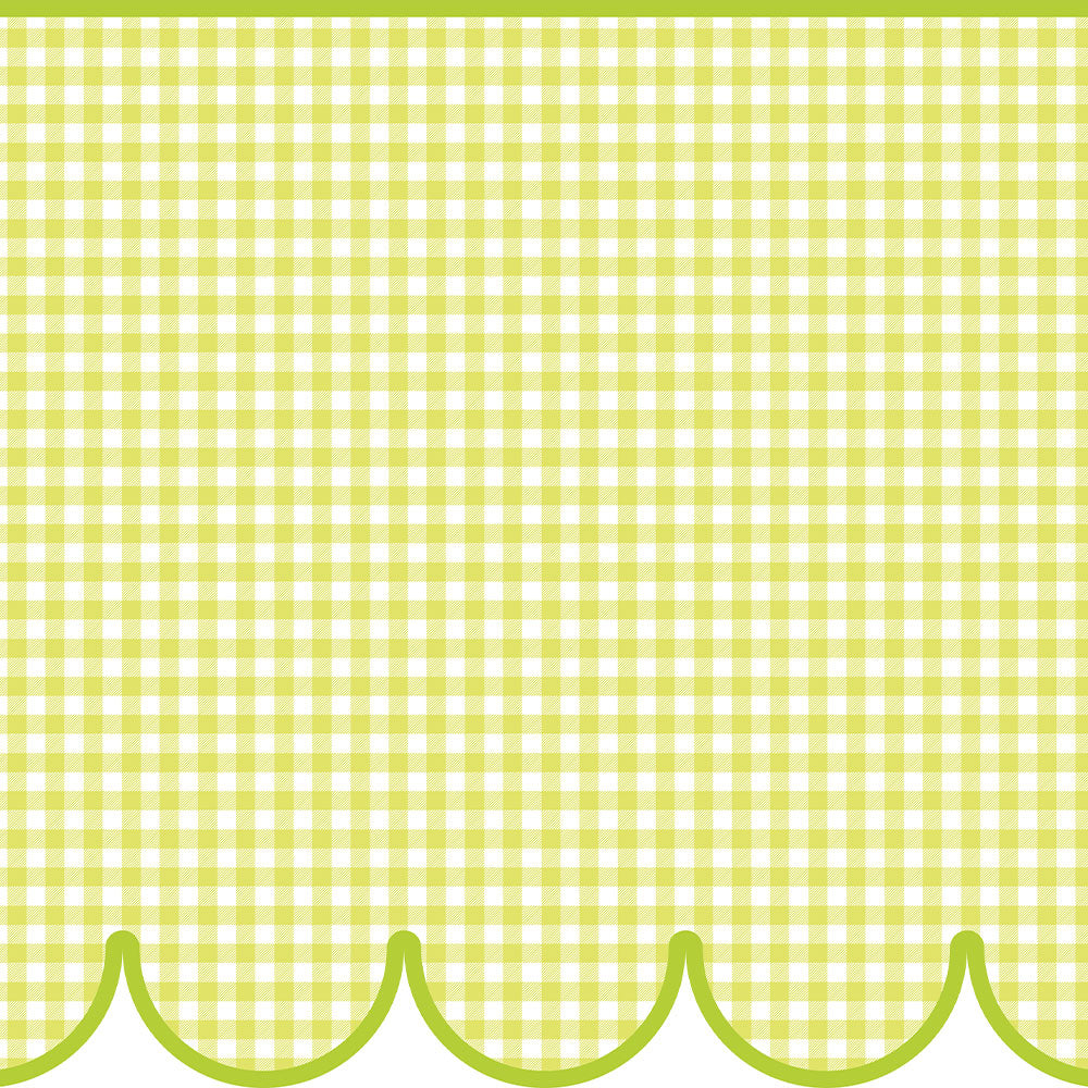 【サンプル】はがせるトリムシール リムタス Bold What's poppin? ギンガムスカラップ TWP-RTGS07 メロンゼリー