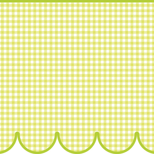 【サンプル】はがせるトリムシール リムタス Bold What's poppin? ギンガムスカラップ TWP-RTGS07 メロンゼリー