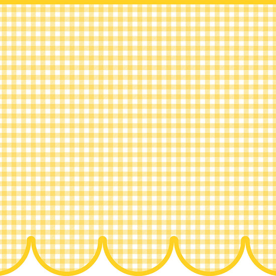 はがせるトリムシール リムタス Bold What's poppin? ギンガムスカラップ TWP-RTGS08 はちみつレモン